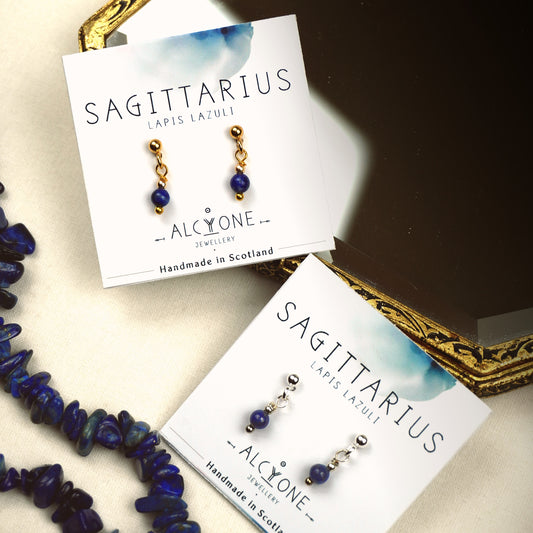 Earrings SAGITTARIUS Lapis Lazuli