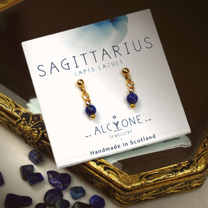 Earrings SAGITTARIUS Lapis Lazuli