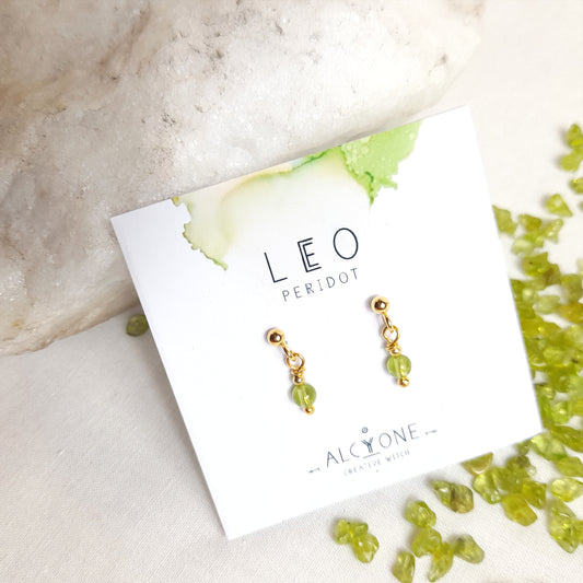 Earrings LEO Peridot