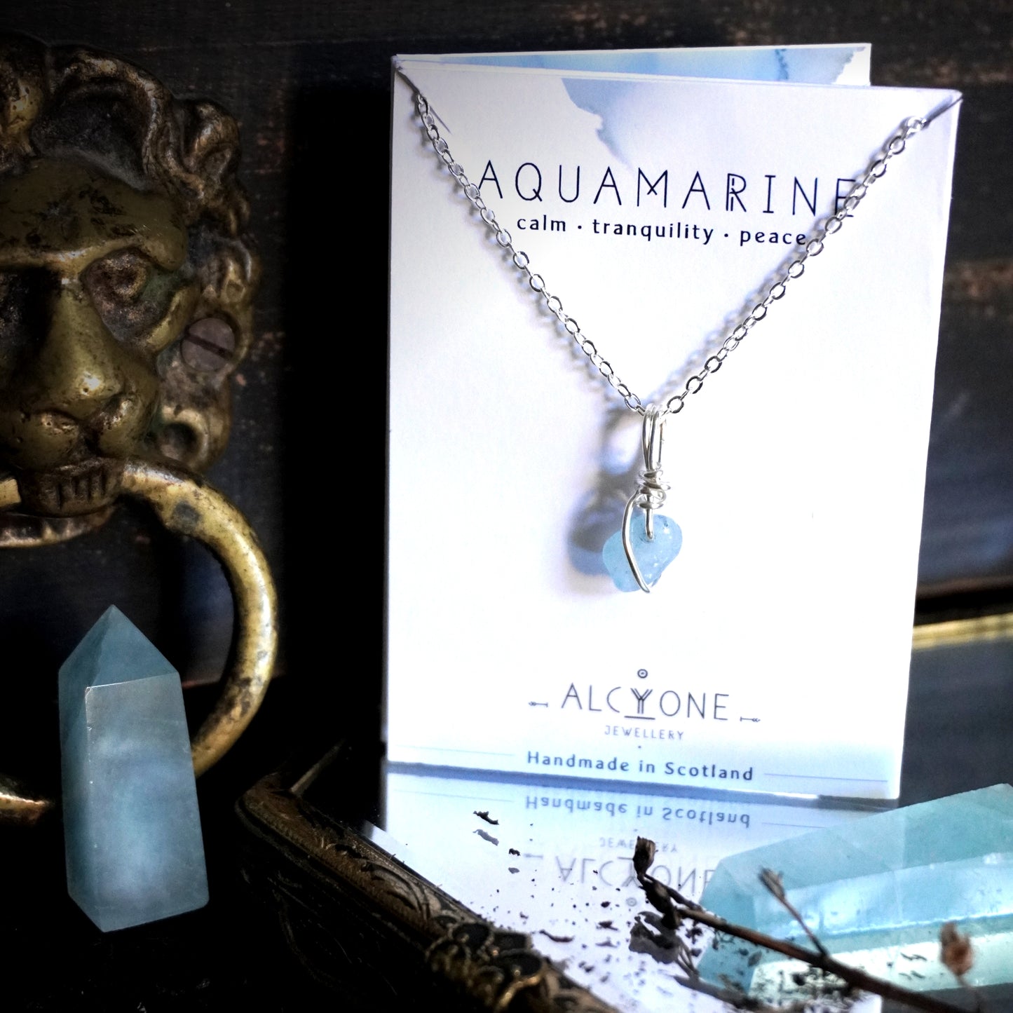 Aquamarine Necklace | Crystal of Peace & Calm