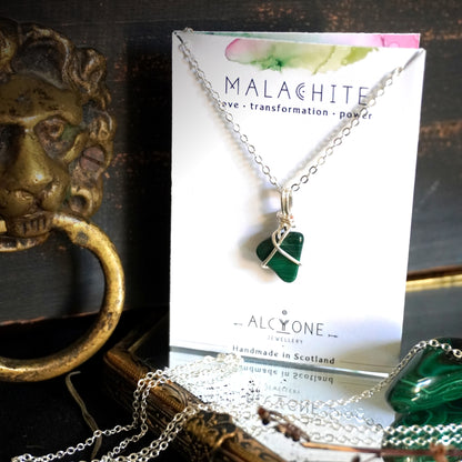 Malachite Necklace | Crystal of Transformation & Love