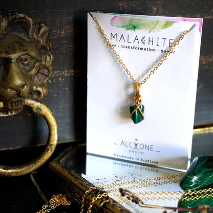 Malachite Necklace | Crystal of Transformation & Love