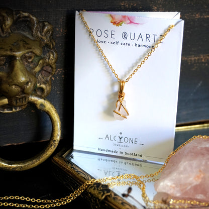 Rose Quartz Necklace | Crystal of Love & Compassion