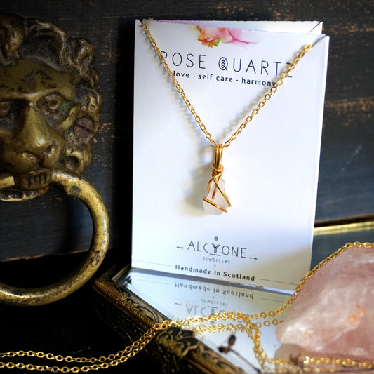 Rose Quartz Necklace | Crystal of Love & Compassion