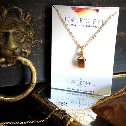 Tiger’s Eye Necklace | Crystal of Courage & Focus