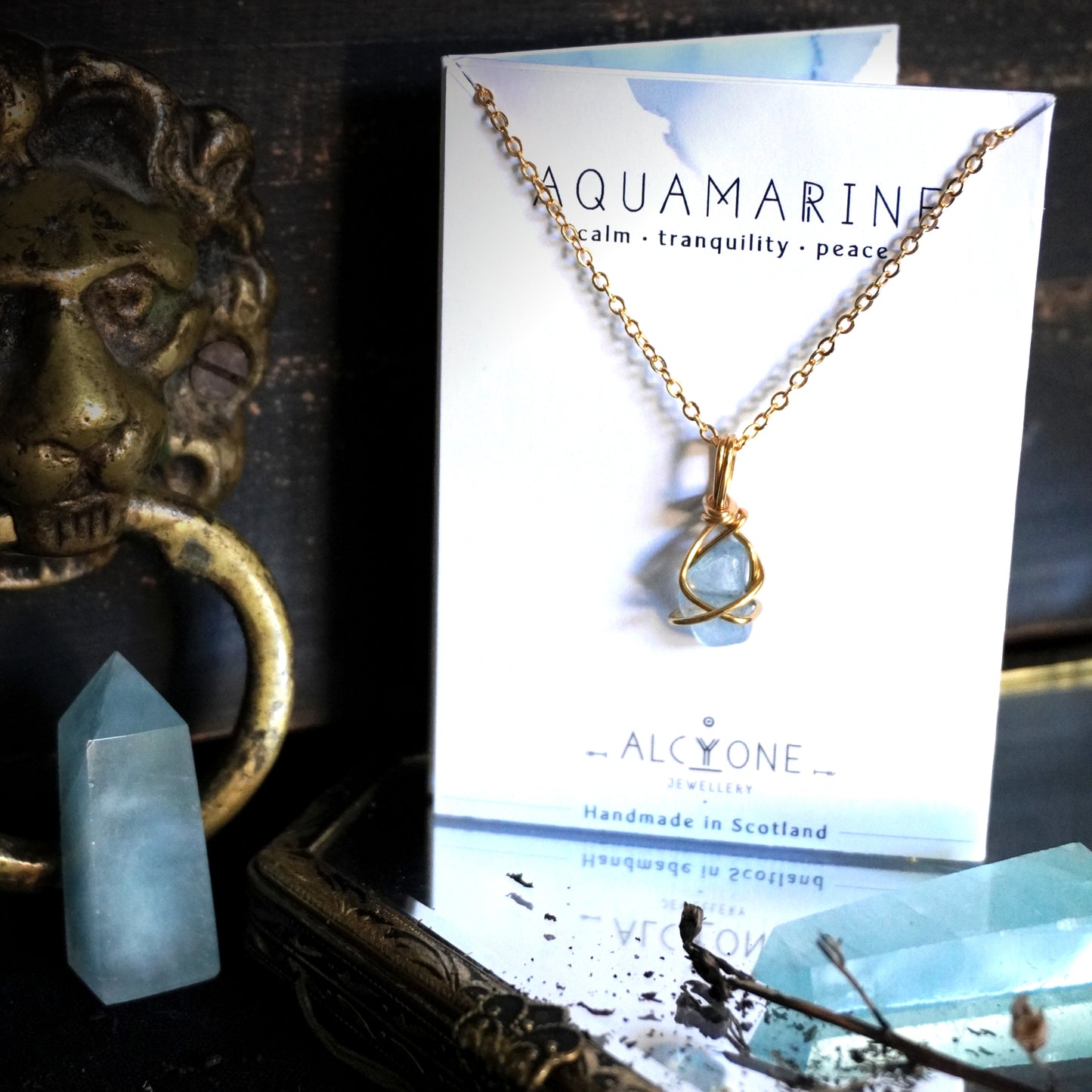 Aquamarine Necklace | Crystal of Peace & Calm