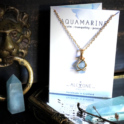 Aquamarine Necklace | Crystal of Peace & Calm