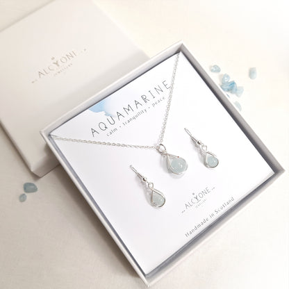 Aquamarine Gift Set - BIRTHSTONE OF PISCES