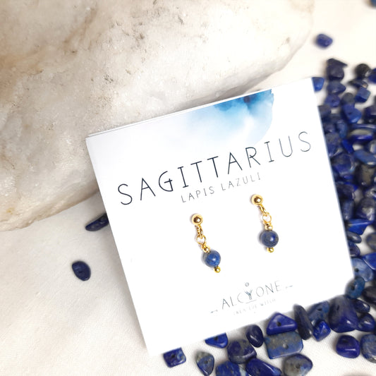 Earrings SAGITTARIUS Lapis Lazuli
