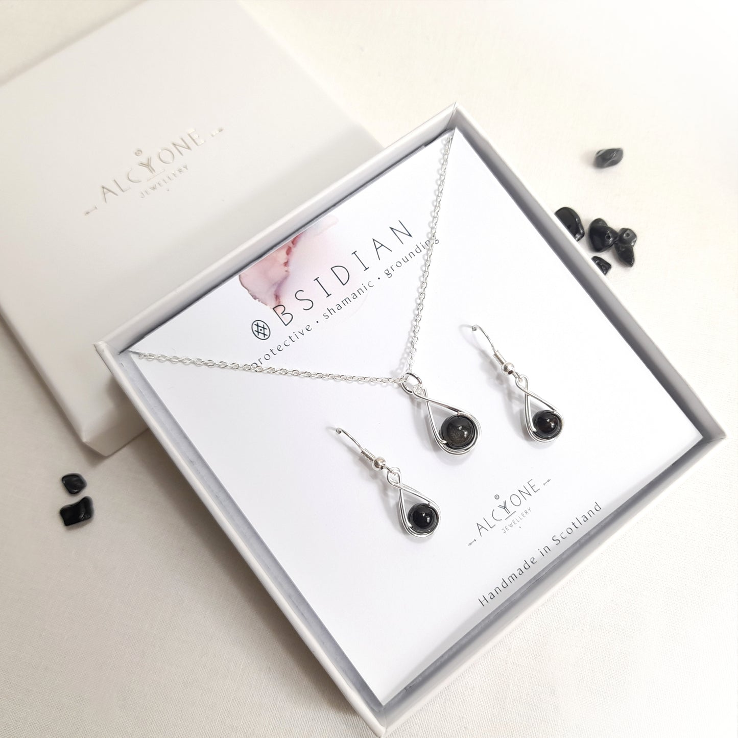 Obsidian Gift Set - BIRTHSTONE OF SAGITTARIUS