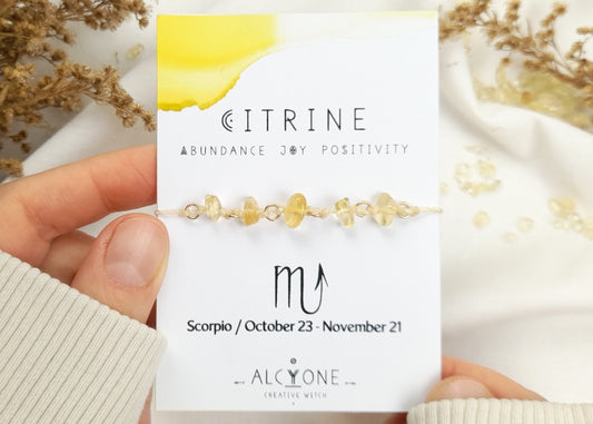 Scorpio CITRINE Bracelet