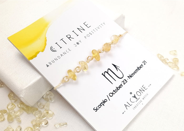 Scorpio CITRINE Bracelet