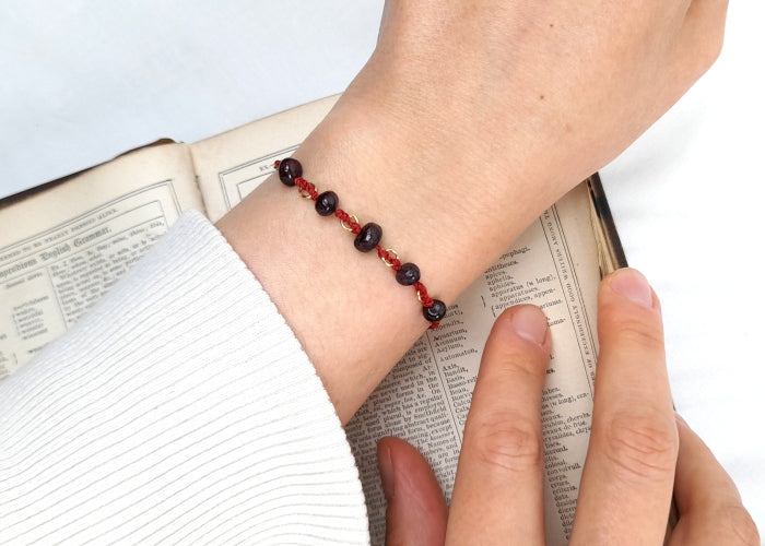Capricorn GARNET Bracelet