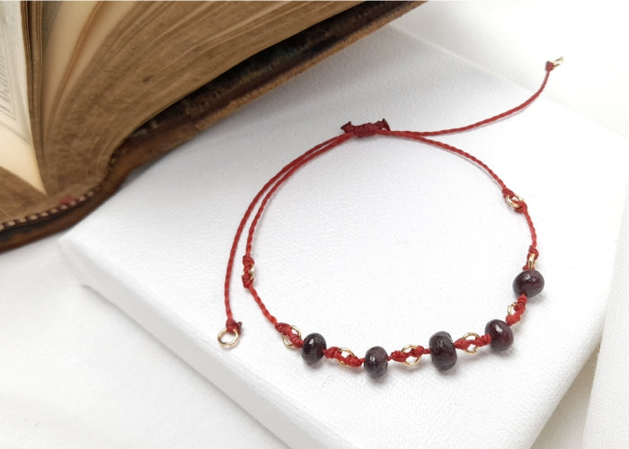 Capricorn GARNET Bracelet