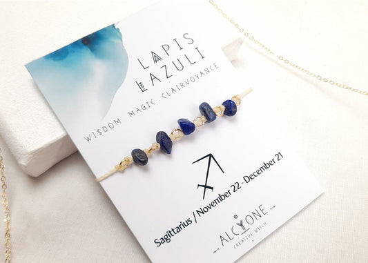Sagittarius LAPIS LAZULI Bracelet