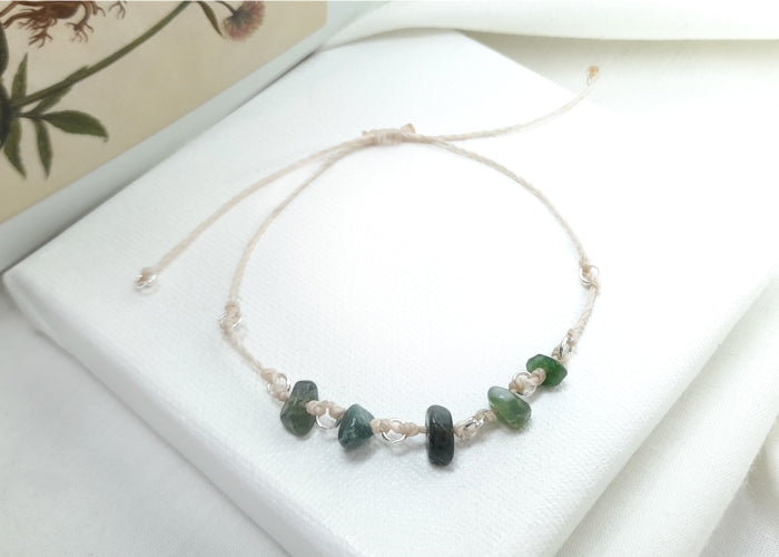 Virgo MOSS AGATE Bracelet